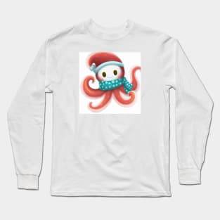 Cute Octopus Drawing Long Sleeve T-Shirt